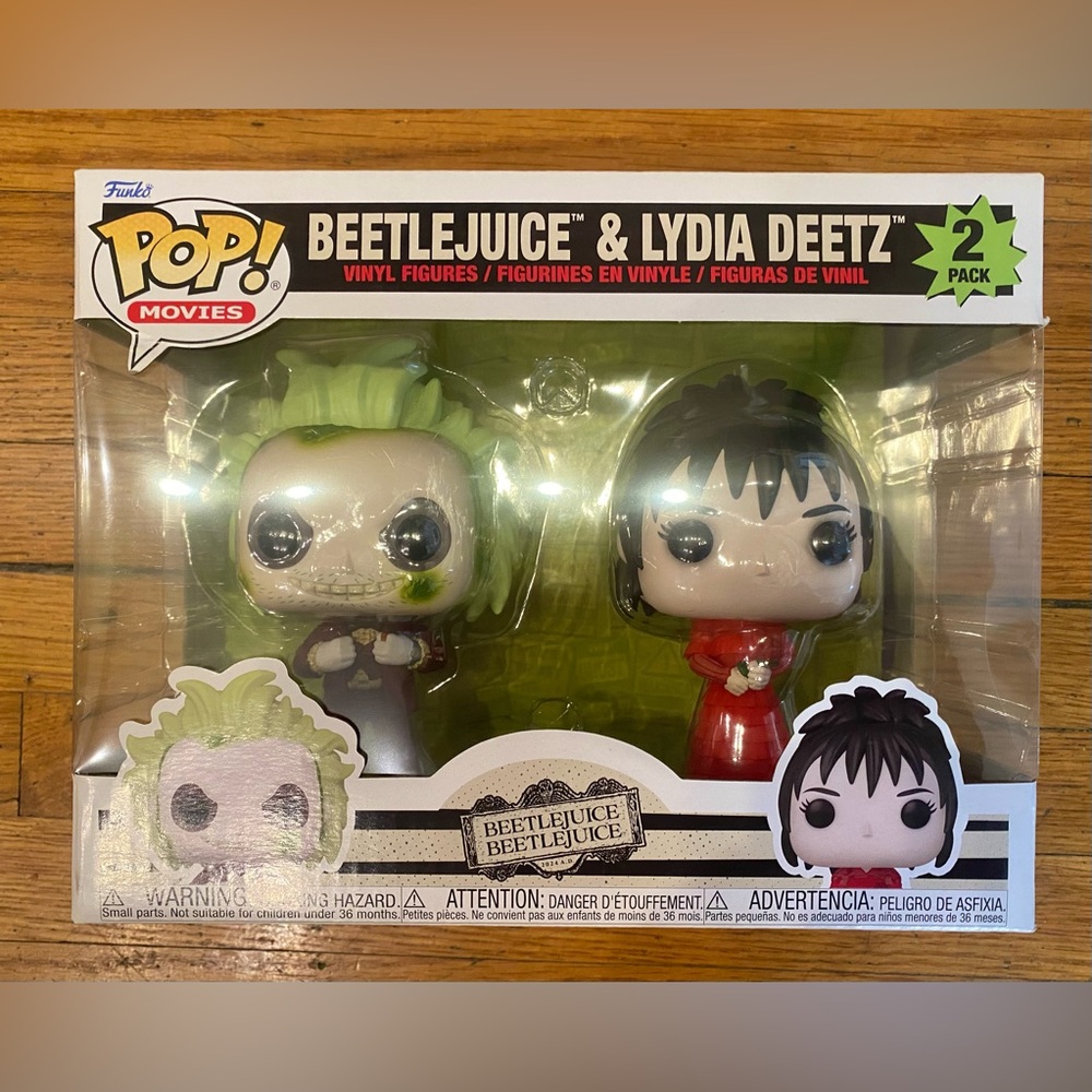 Funko Pop! Movies: Beetlejuice - Beetlejuice and Lydia Deetz Collectible